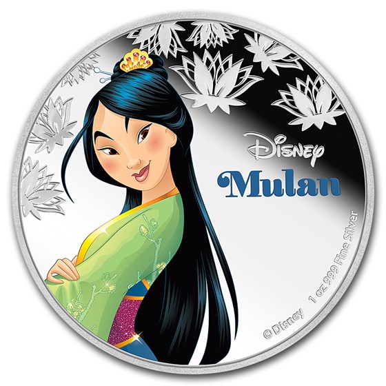 2016 Niue 1 oz Silver $2 Disney Princess Mulan 2016 Niue 1 oz Silver $2 Disney Princess Mulan